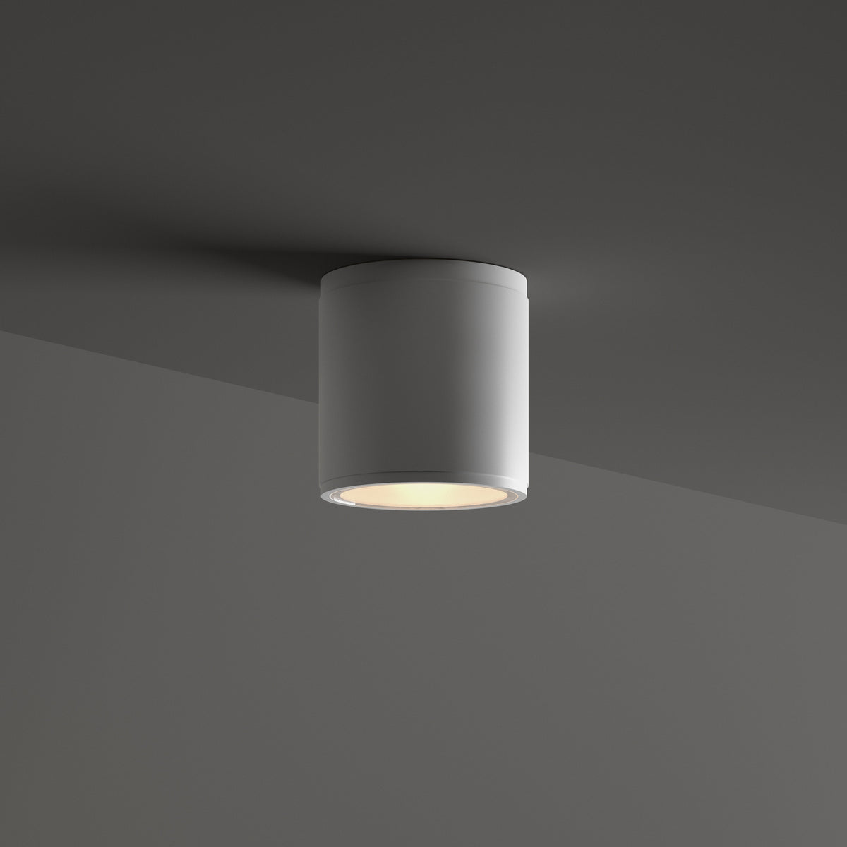 Plafonieră de exterior Ideal Lux Gun PL1, alb, 122663