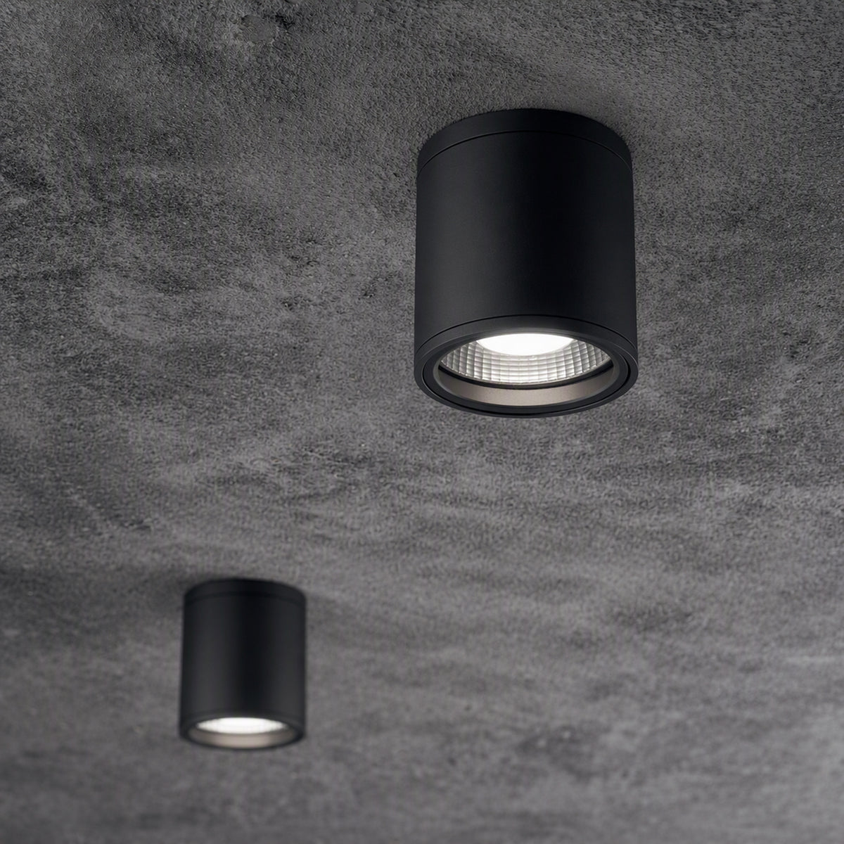 Plafonieră de exterior Ideal Lux Gun PL1, negru, 122687