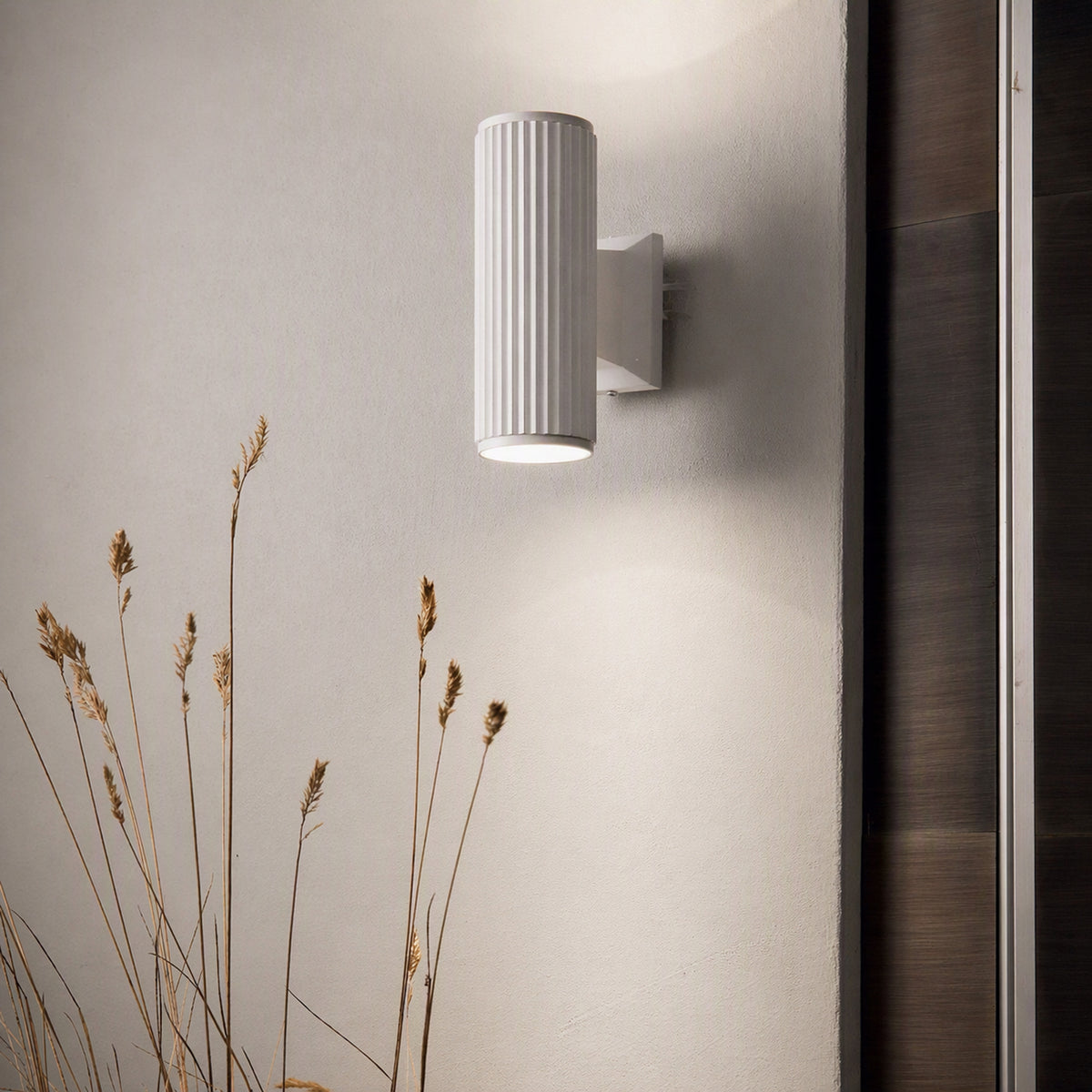 Aplică de exterior Ideal Lux Base AP2, alb, 129457