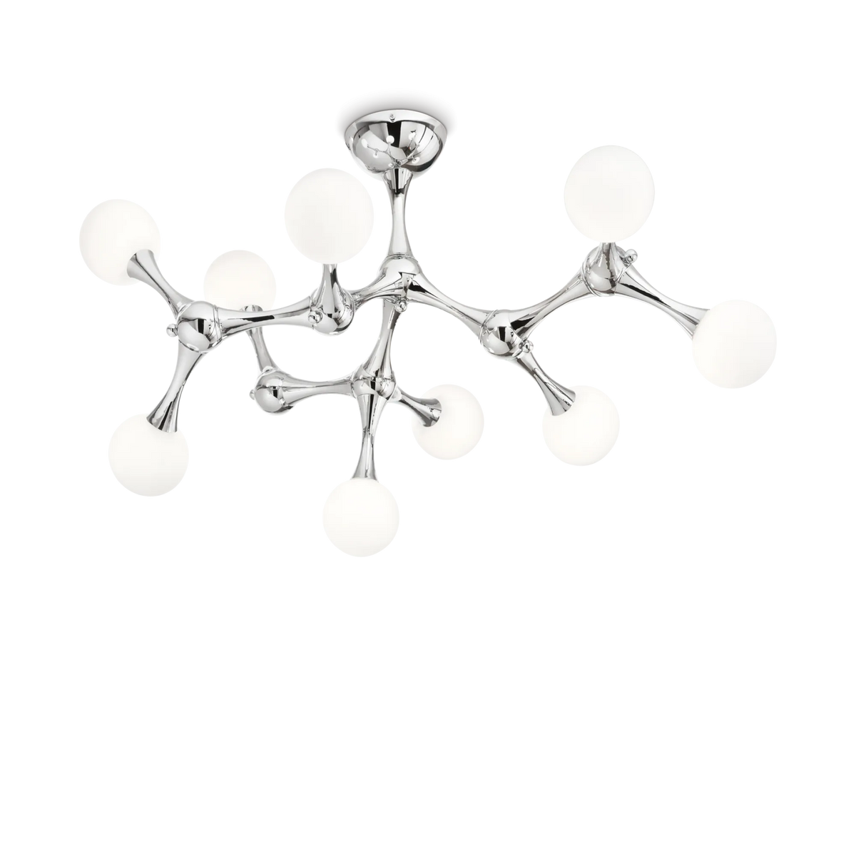 Plafonieră Ideal Lux Nodino PL9, crom, 133393
