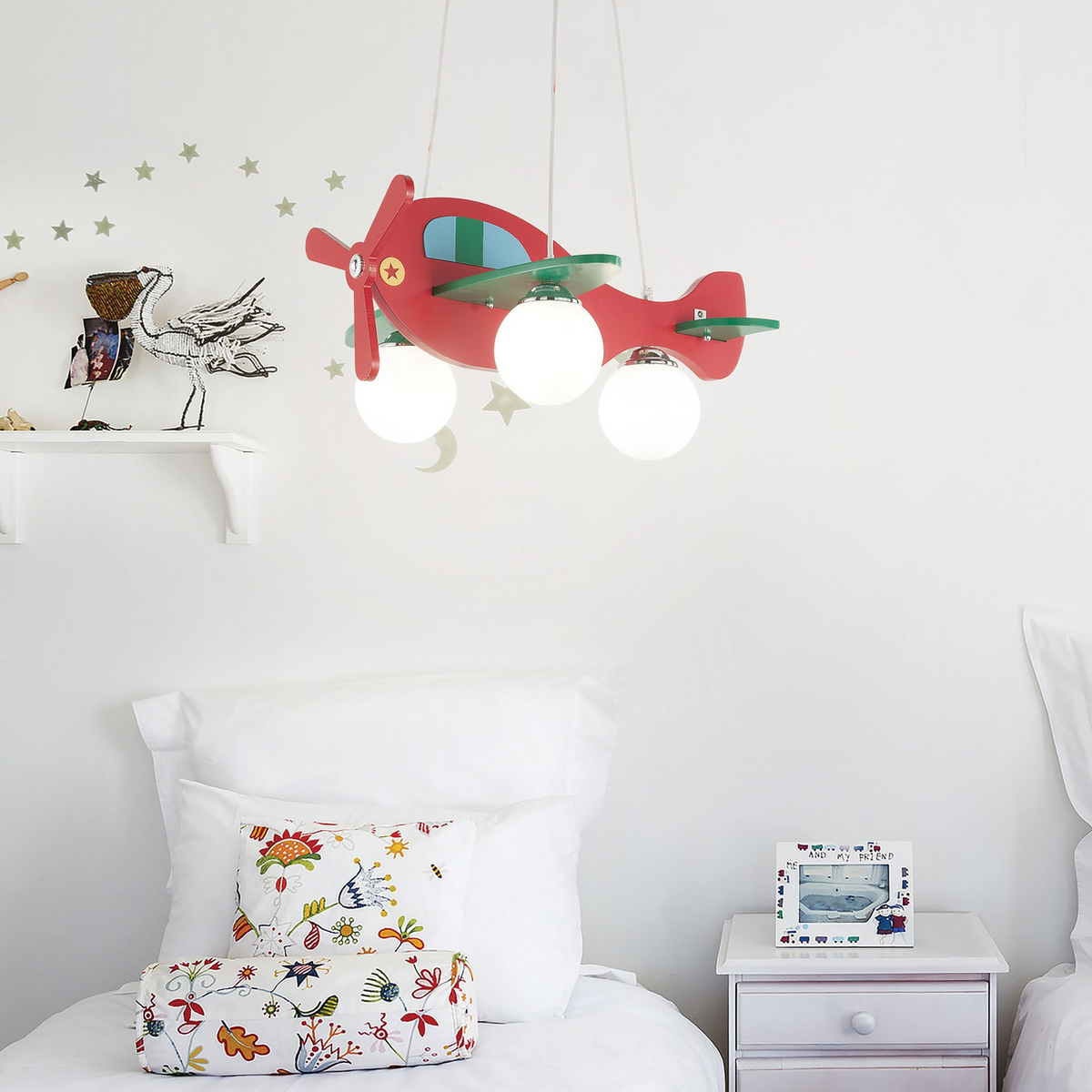 Lustră Ideal Lux Avion SP3, bleu, 136325