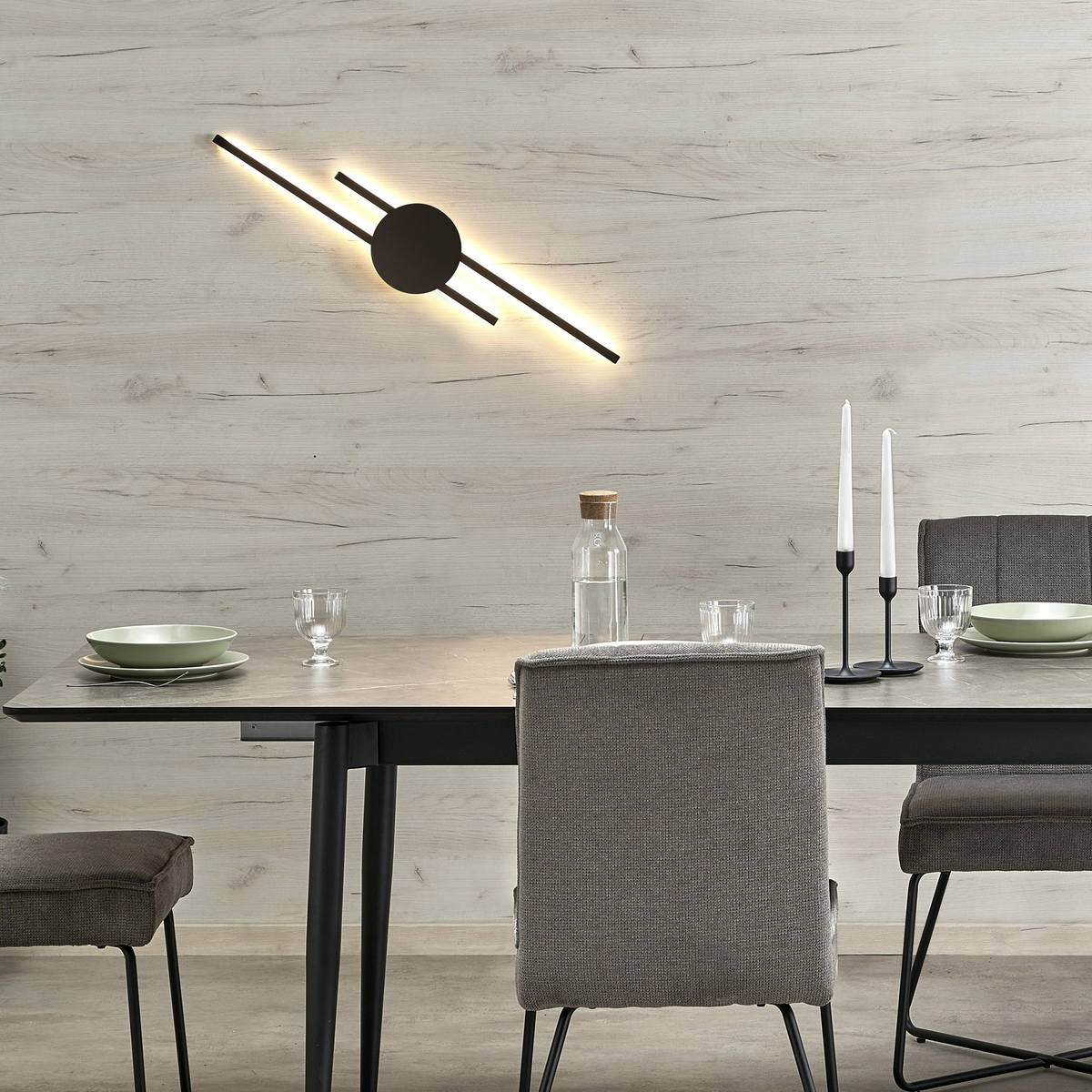 Aplică TK Lighting Java 2, negru, 1367