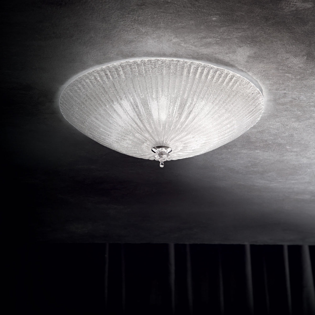 Plafonieră Ideal Lux Shell PL3, chihlimbar, 140179
