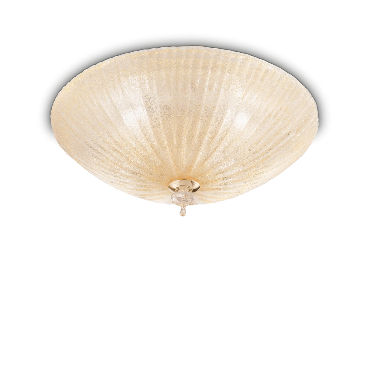 Plafonieră Ideal Lux Shell PL6, chihlimbar, 140193