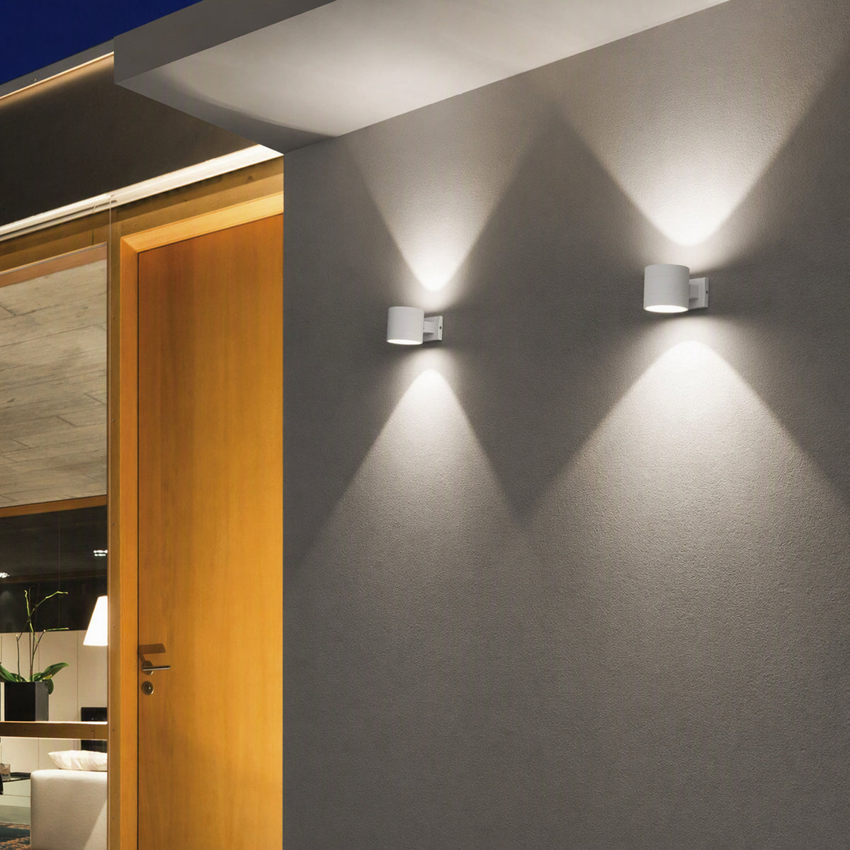 Aplică de exterior Ideal Lux Snif AP1 Round, alb, 144283