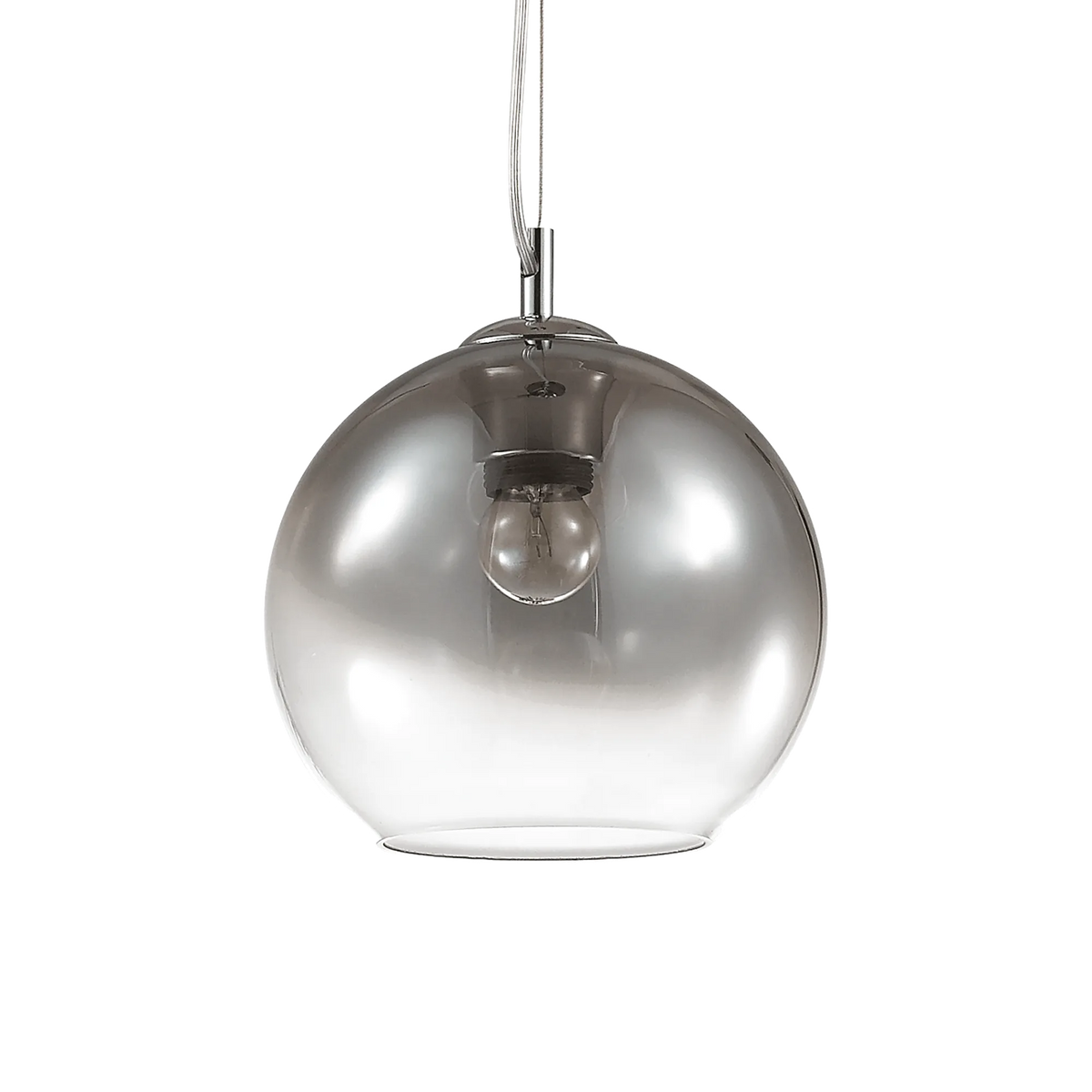 Pendul Ideal Lux Nemo SP1, crom, degradé, Ø20 cm, 149585