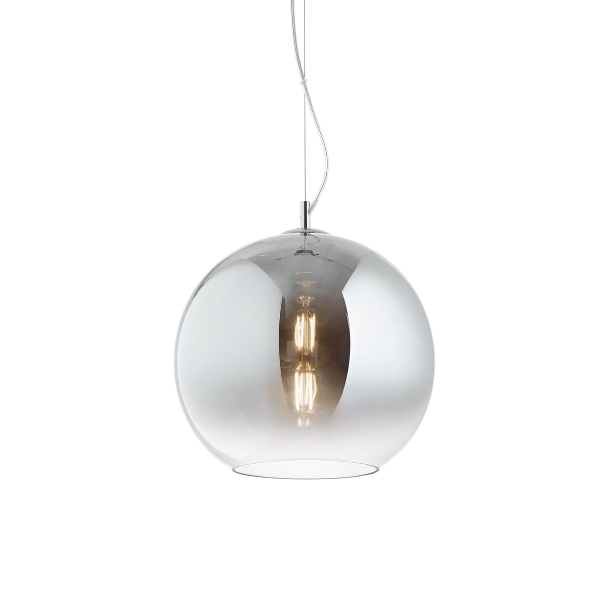 Pendul Ideal Lux Nemo SP1, crom, degradé, Ø30 cm, 149592