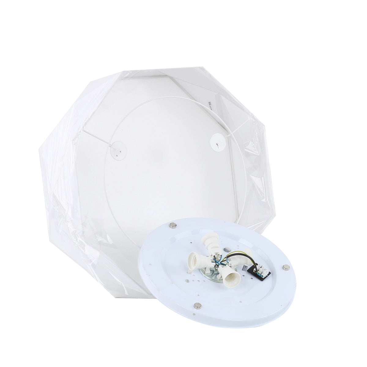 Plafoniera albă Kantoor 4 becuri LED 52 cm TK 1565