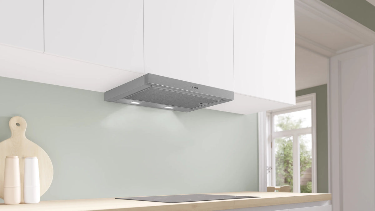 Hotă încorporabilă Bosch DFM064W55, Seria 2, 60 cm, argintie