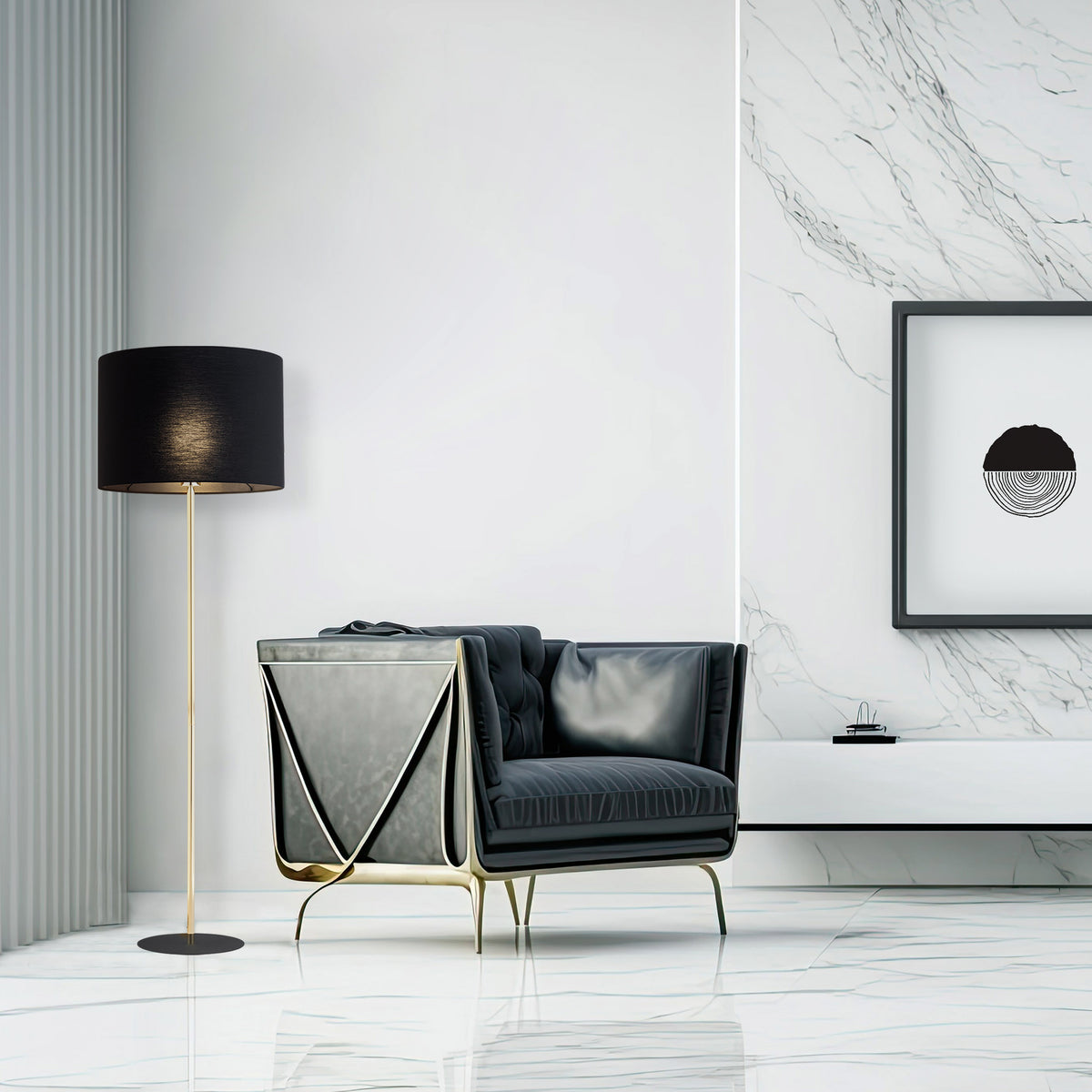 Lampa Umberto Black/Gold 16029