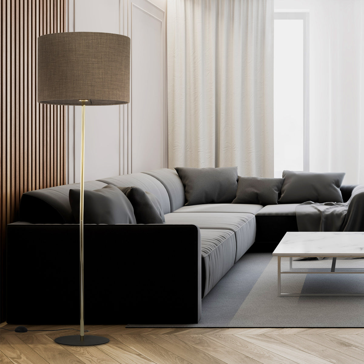 Lampa Umberto Brown/Gold 16031