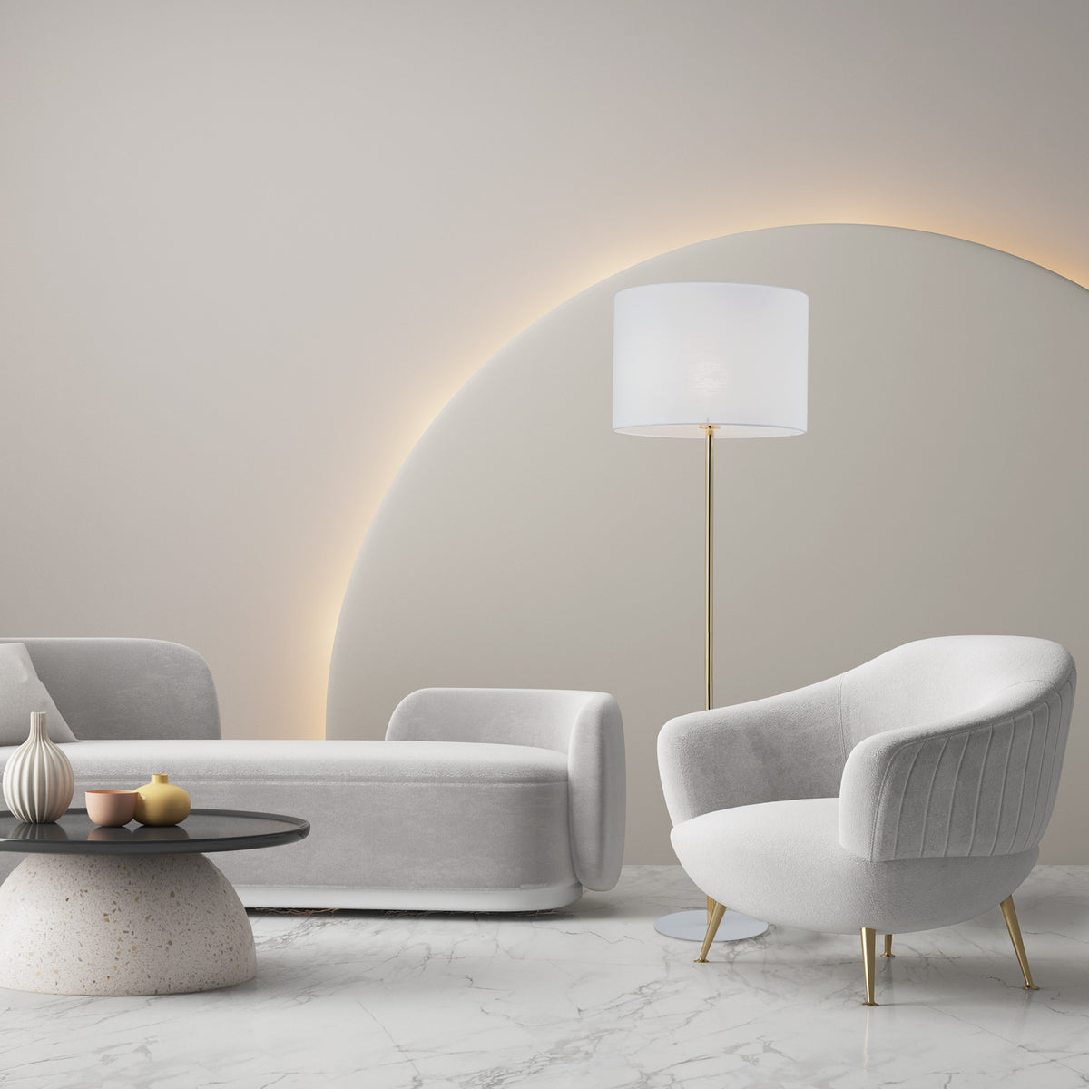 Lampa Umberto White/Gold 16033