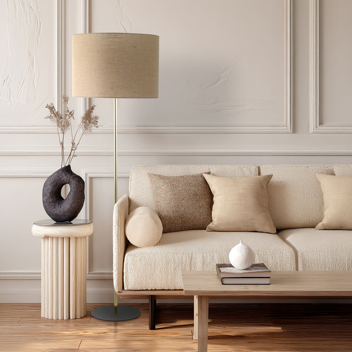 Lampa Umberto Linen Gold 16035