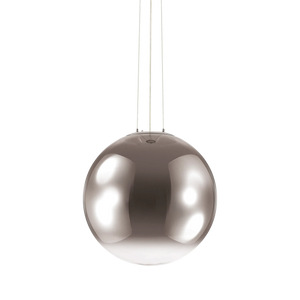Pendul Ideal Lux Mapa Clear SP1, crom, degradé, Ø50 cm, 161327