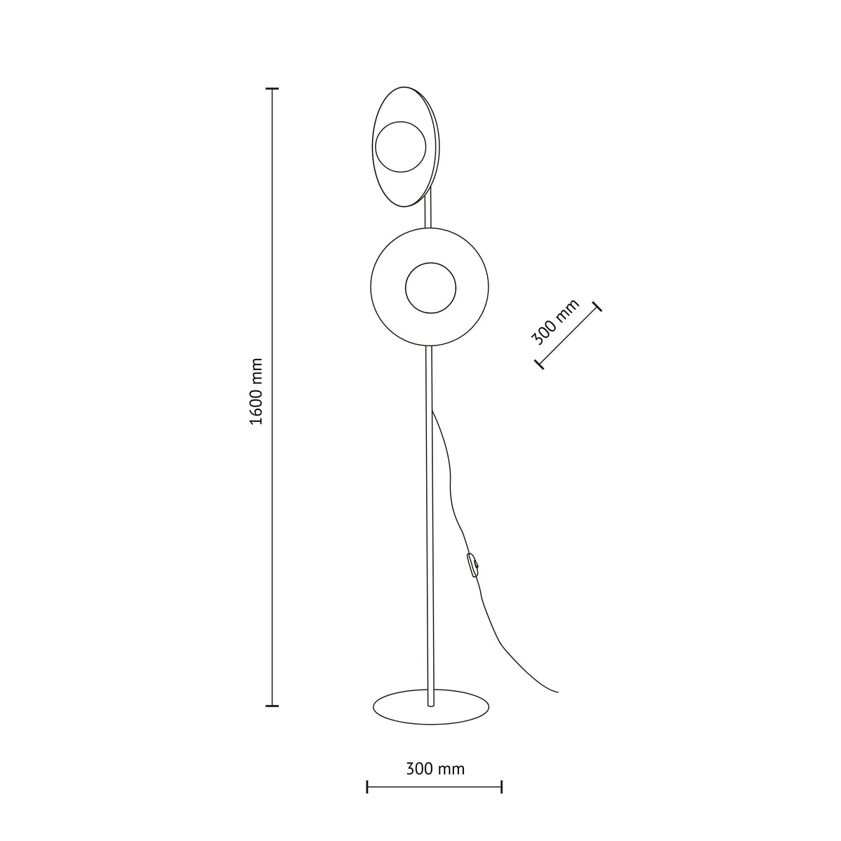 Lampadar TK Lighting Slate Mix Glass, 16138