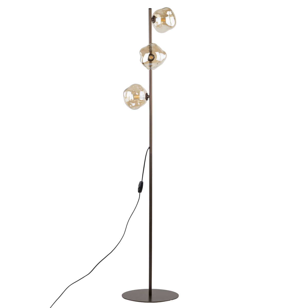Lampadar TK Lighting Lava, maro, 3 x G9, 16150