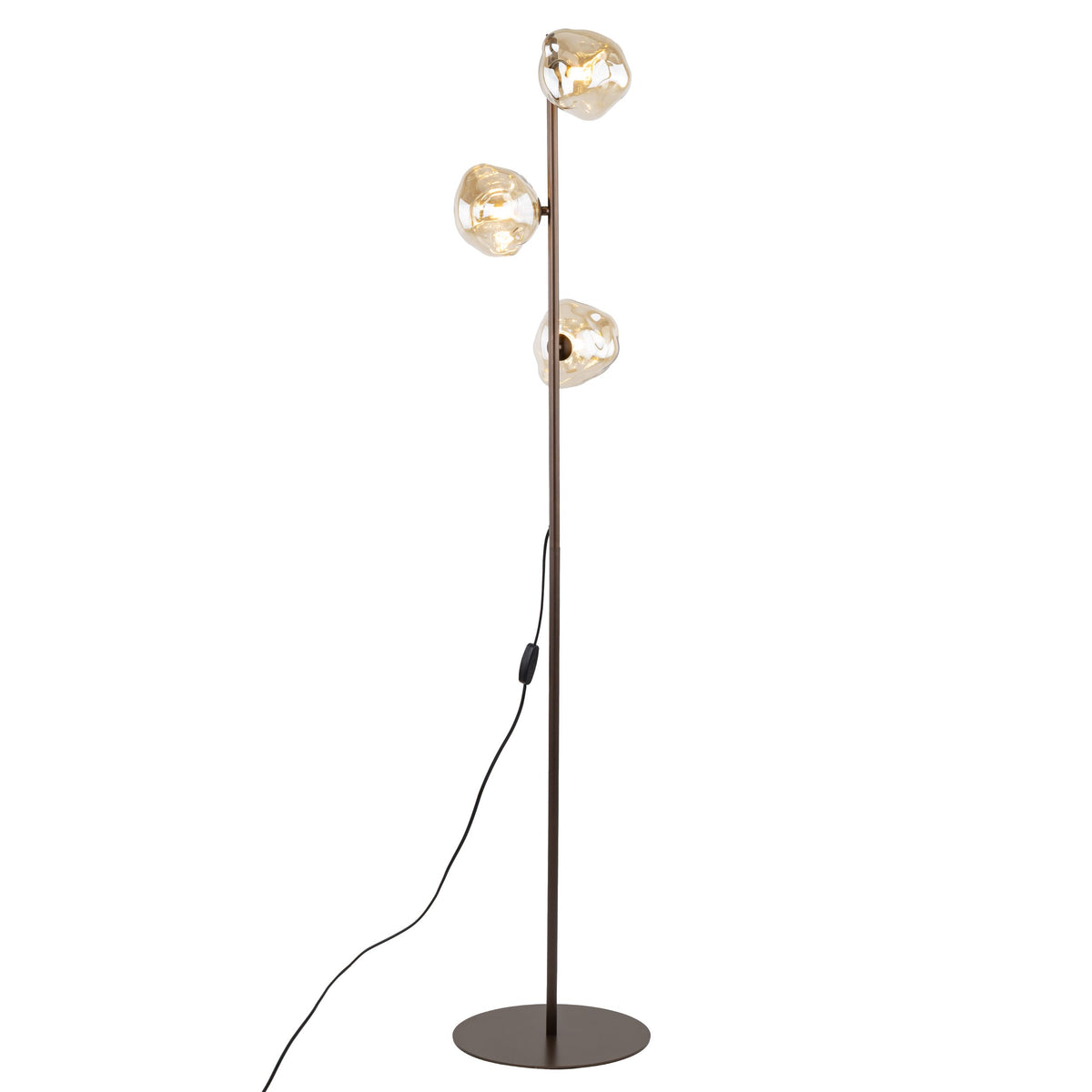 Lampadar TK Lighting Lava, maro, 3 x G9, 16150