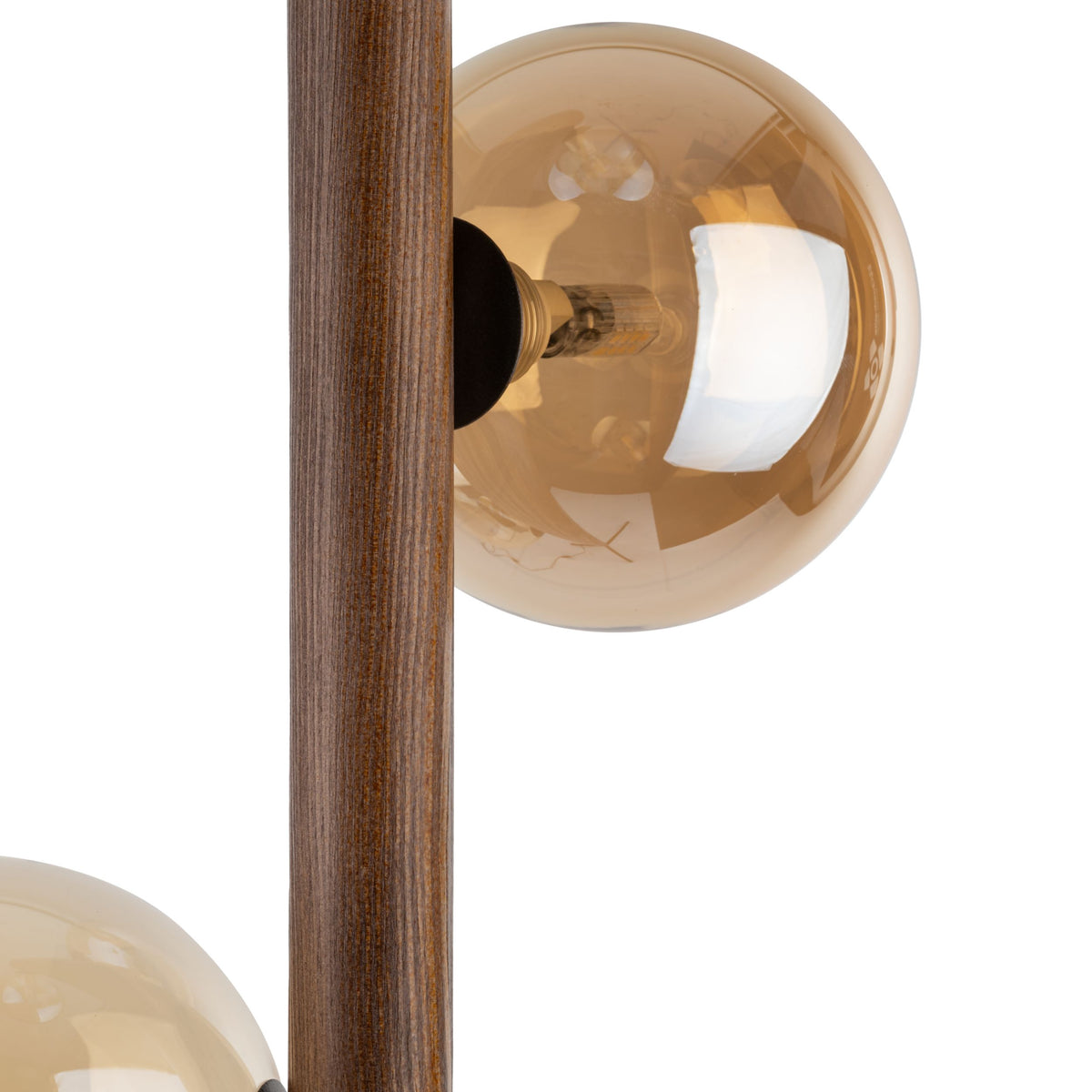 Lampadar TK Lighting Estera, lemn, nuc, chihlimbar, 3 x G9, 16151