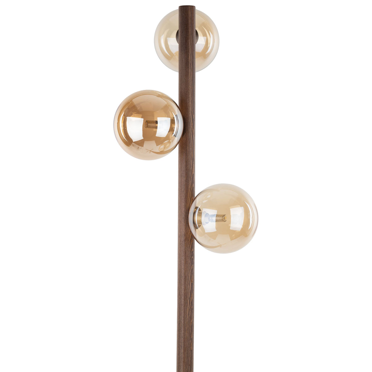 Lampadar TK Lighting Estera, lemn, nuc, chihlimbar, 3 x G9, 16151