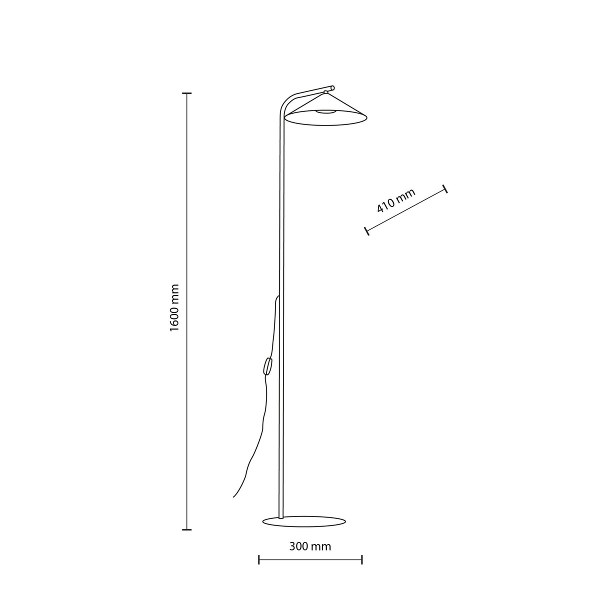 Lampadar TK Lighting Lume, maro, 16186