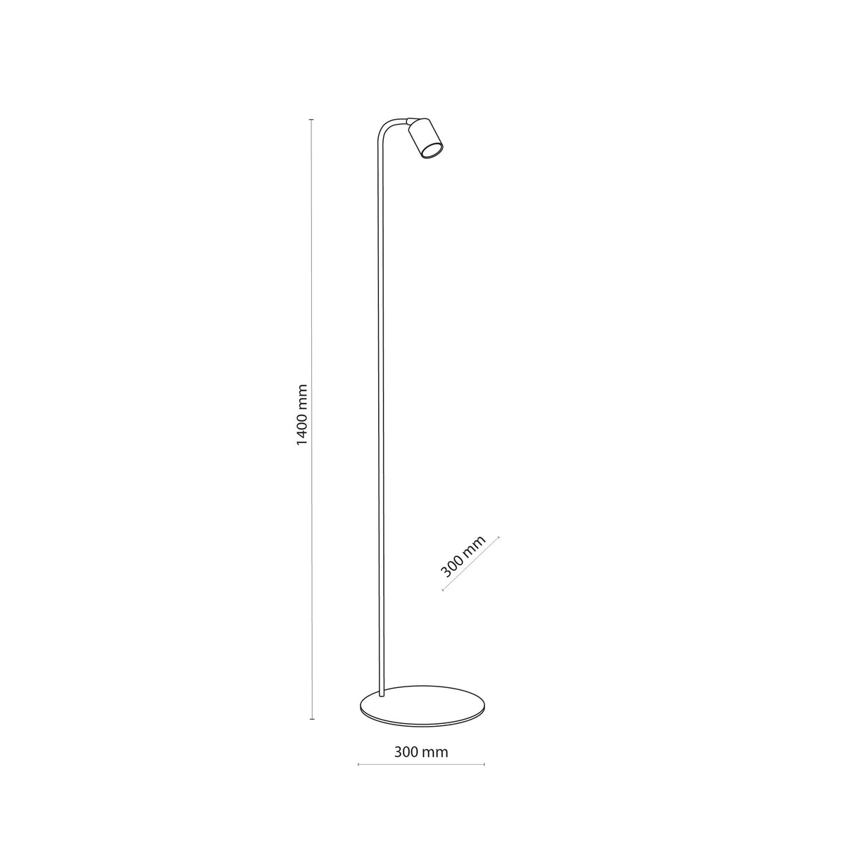 Lampadar TK Lighting Nex, negru, 16192