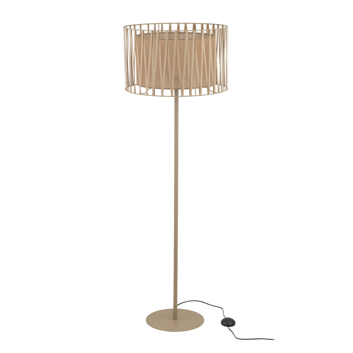 Lampadar TK Lighting Harmony, nisip, iută, 16199