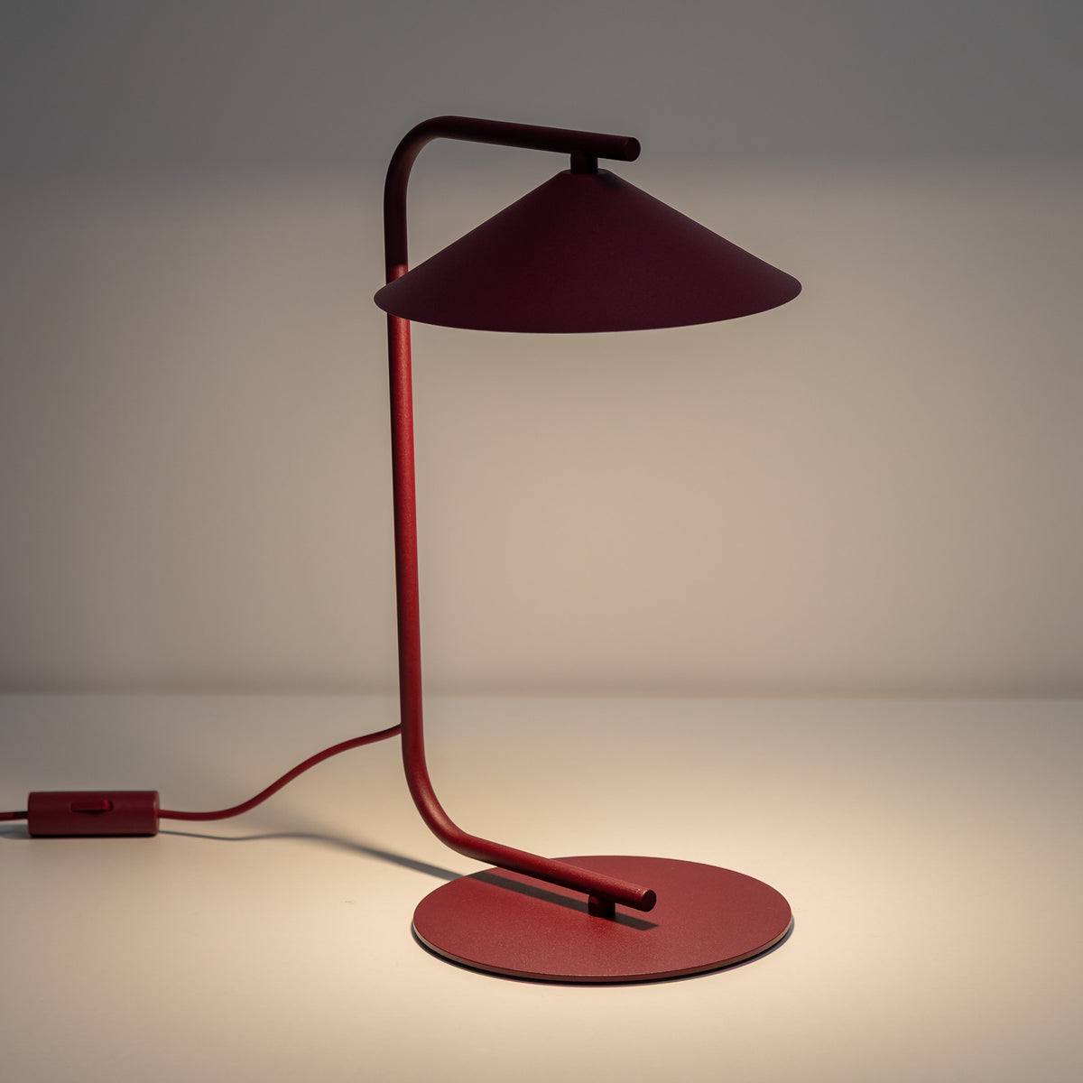Veioză TK Lighting Lume, burgund, 16215