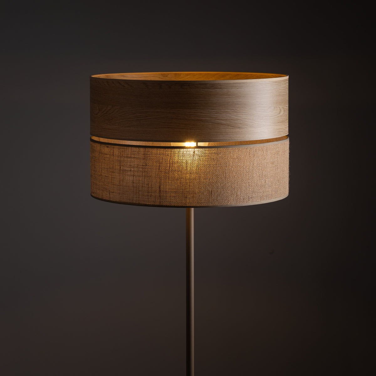 Lampadar TK Lighting Dorma, lemn, iută, 16226