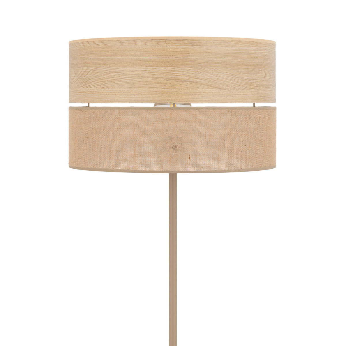 Lampadar TK Lighting Dorma, lemn, iută, 16226