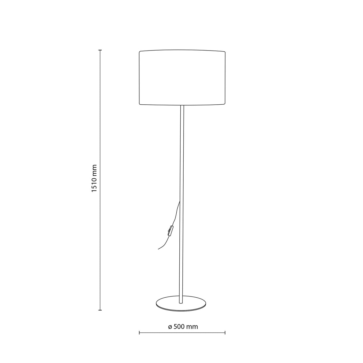 Lampadar TK Lighting Dalum, burgund, 16230