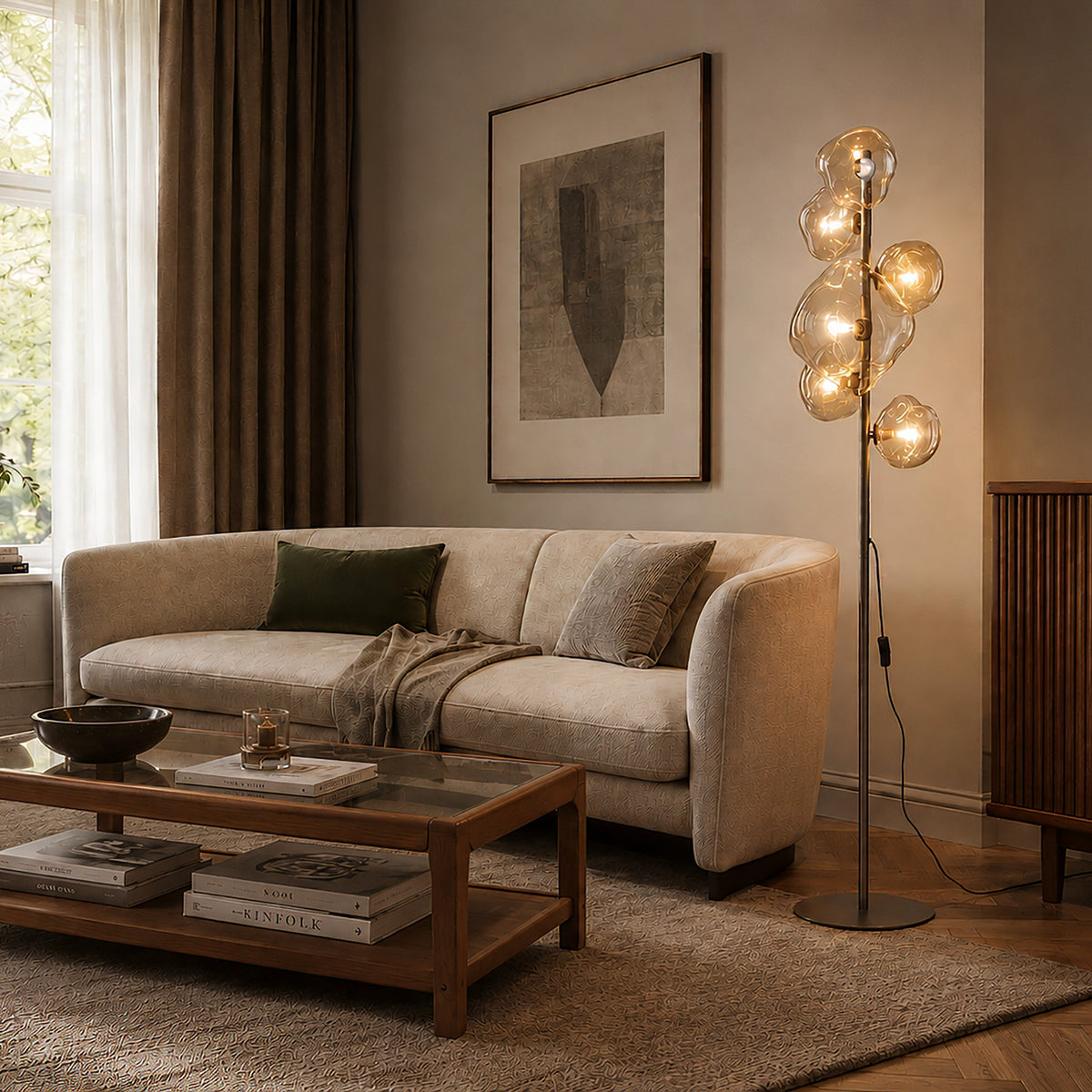Lampadar TK Lighting Nebia, maro, 6 x G9, 16237