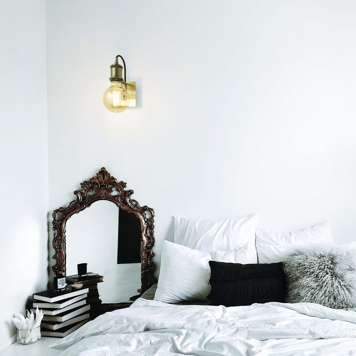 Aplică Ideal Lux Frida AP1, brunat, 163321
