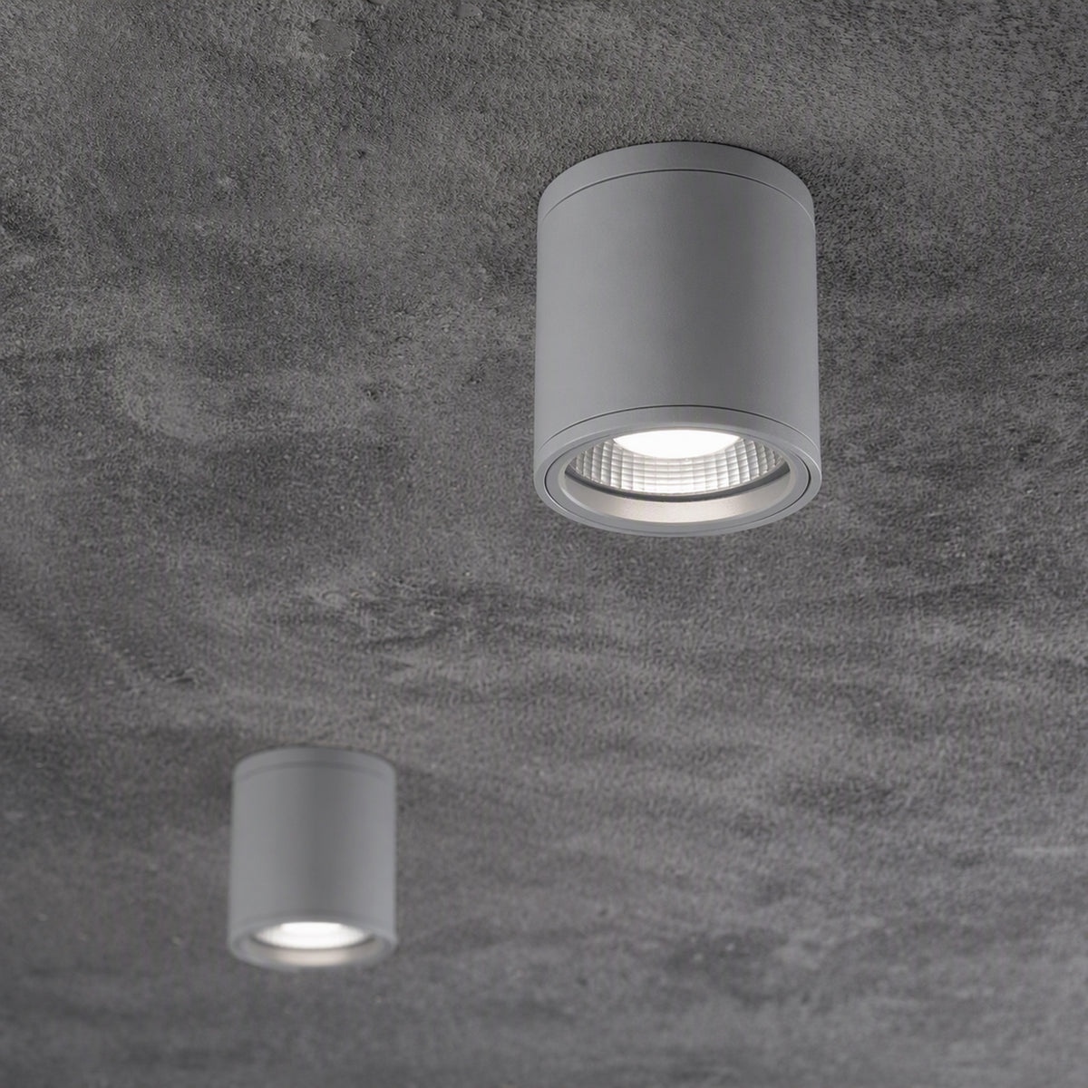 Plafonieră de exterior Ideal Lux Gun PL1, gri, 163642