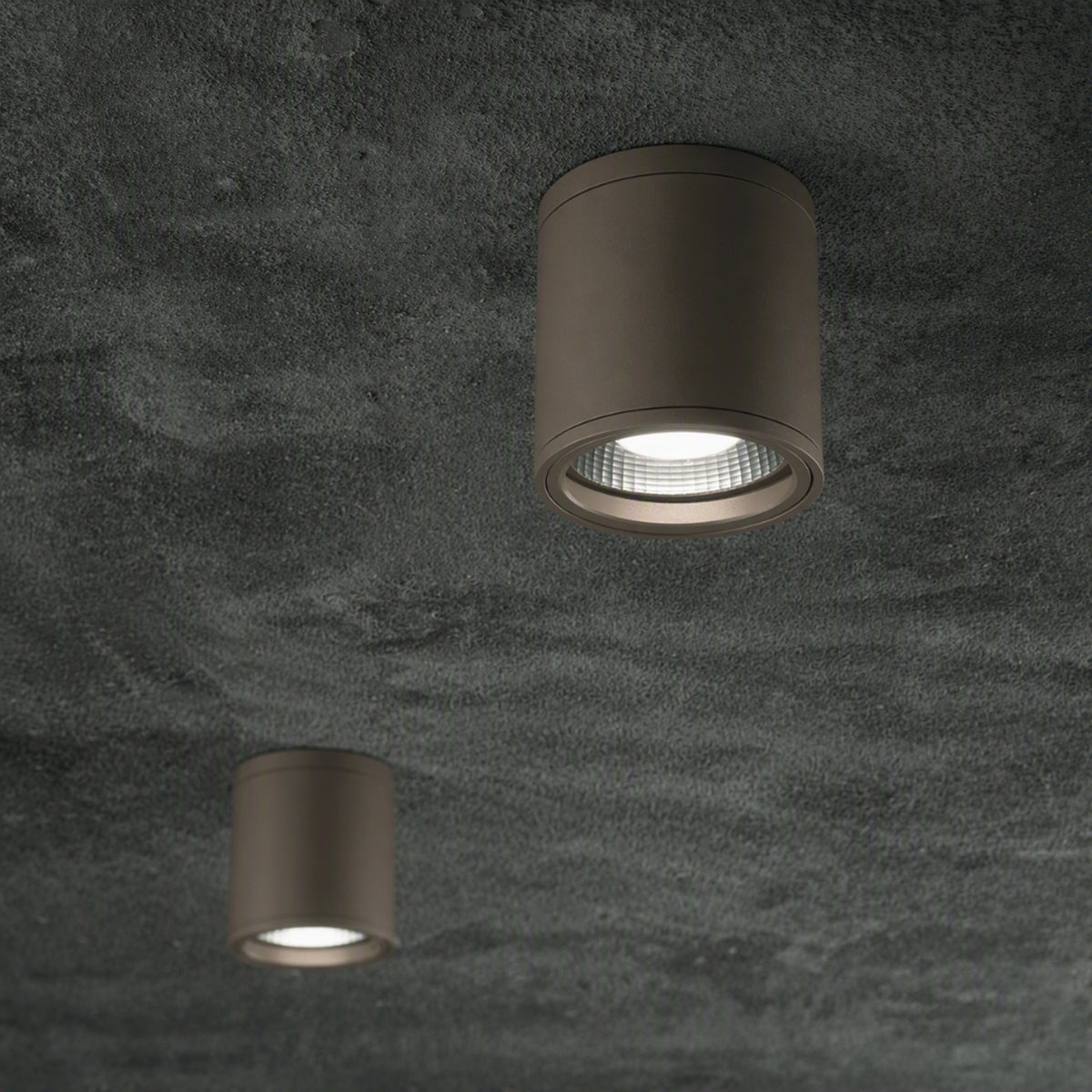 Plafonieră de exterior Ideal Lux Gun PL1, cafea, 163666