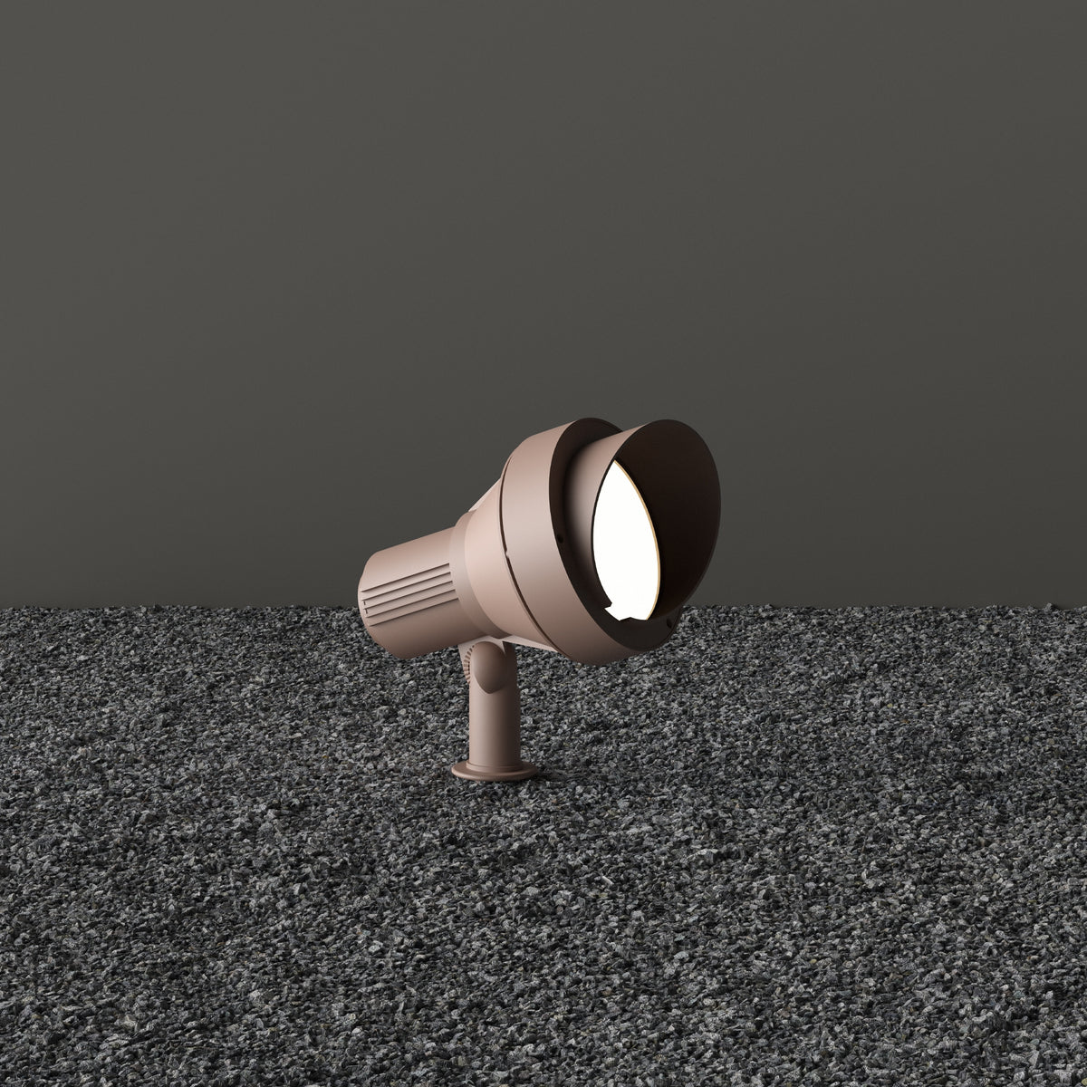 Proiector de exterior Ideal Lux Terra PR1 Small, cafea, 163727