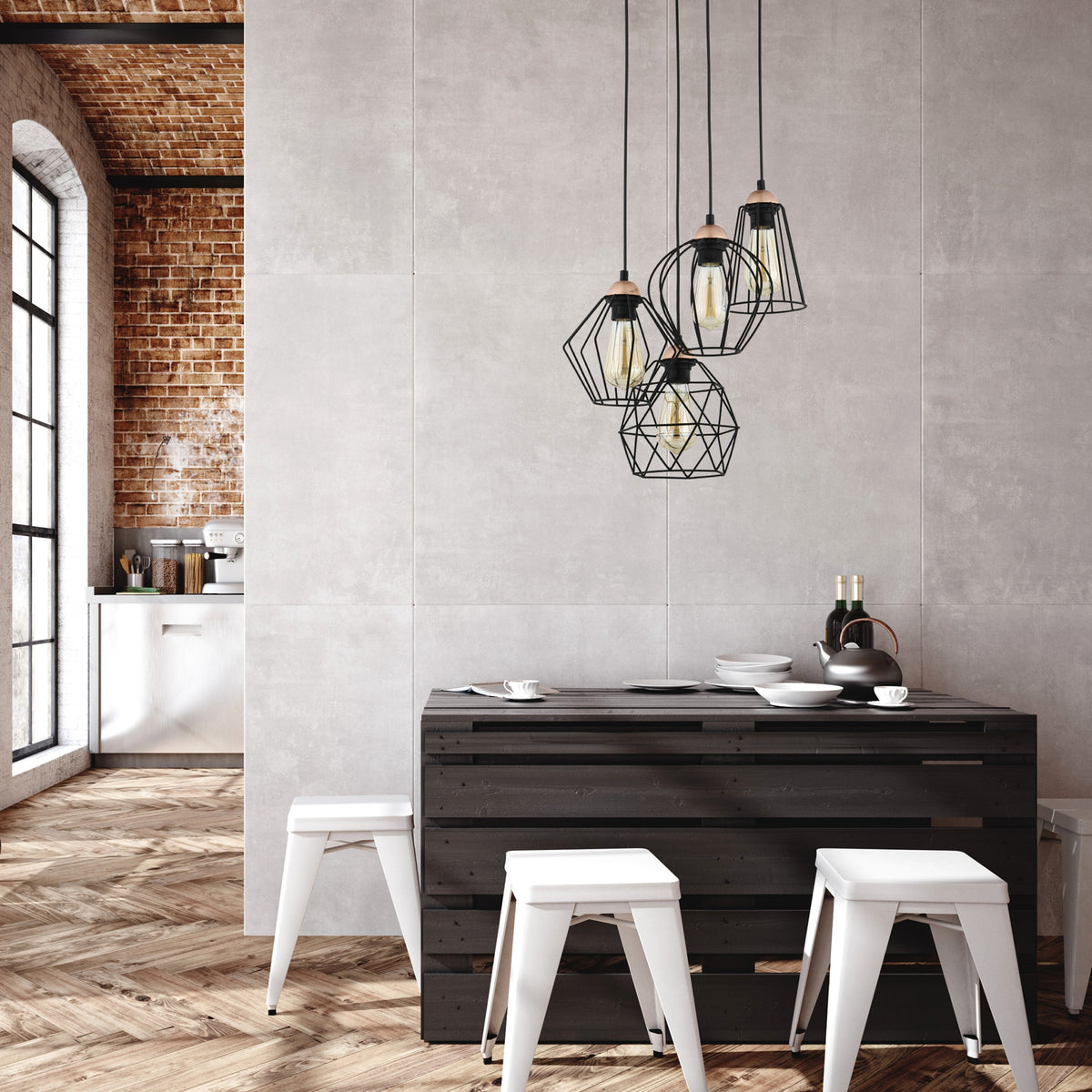 Lustră TK Lighting Galaxy 4, 4 x E27, 1643