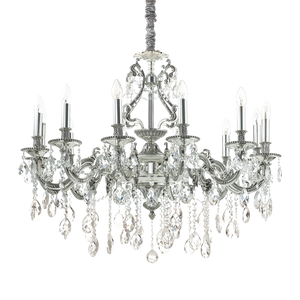 Lustră Ideal Lux Gioconda SP12, argintiu, 164953