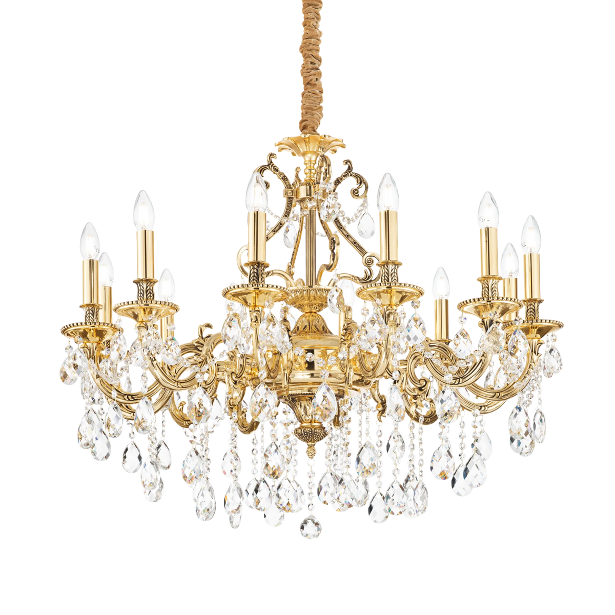 Lustră Ideal Lux Gioconda SP12, auriu, 164960