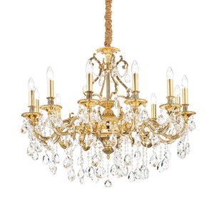 Lustră Ideal Lux Gioconda SP12, auriu, 164960
