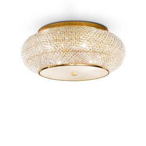 Plafonieră Ideal Lux Pasha' PL14, auriu, 165004