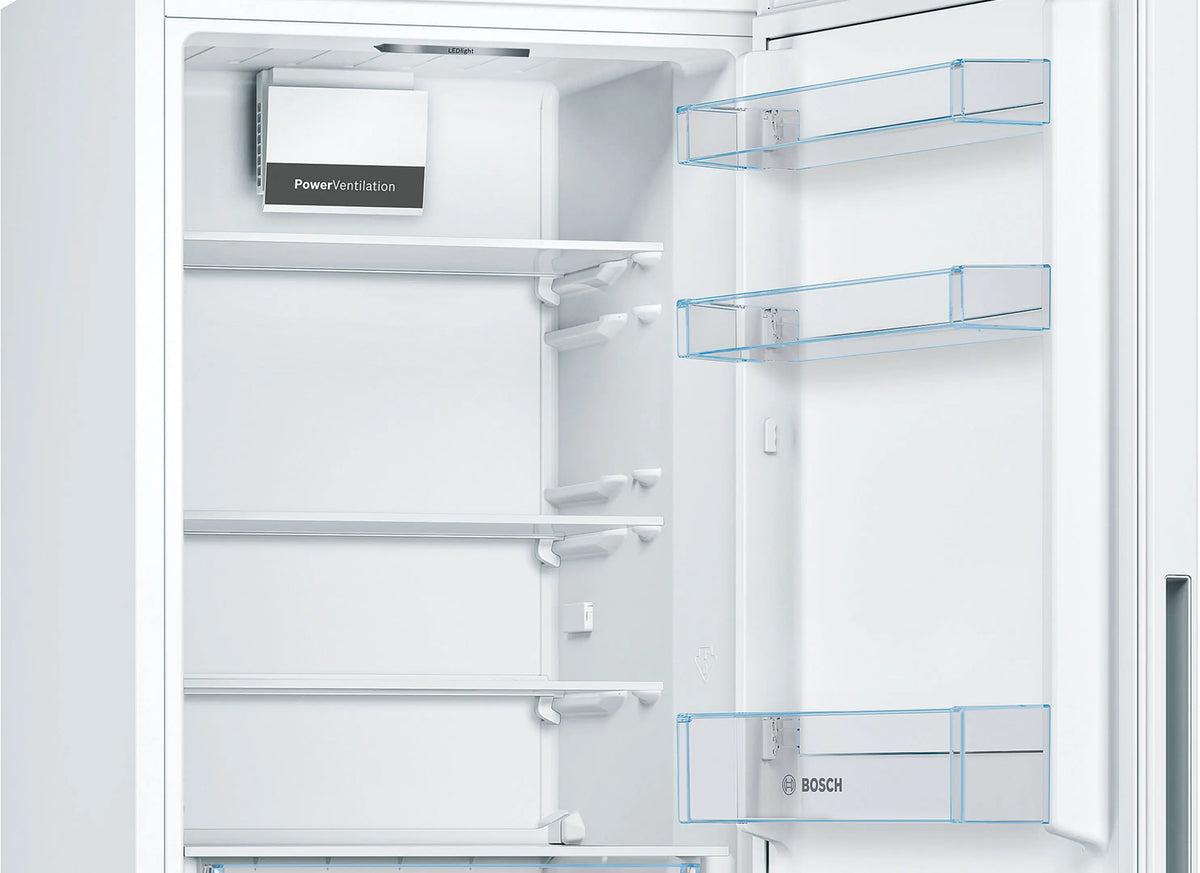 Combină frigorifică Bosch KGV362WEAS, Seria 4, 308 l, albă