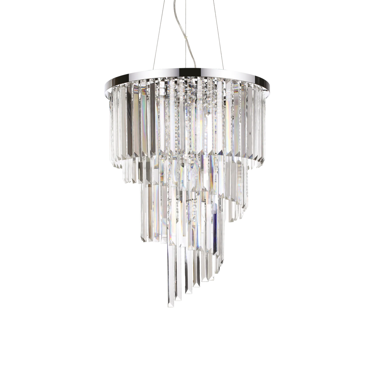 Lustră Ideal Lux Carlton SP12, crom, 166247