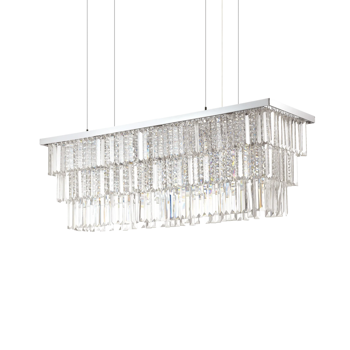 Lustră Ideal Lux Martinez SP8, crom, 166360