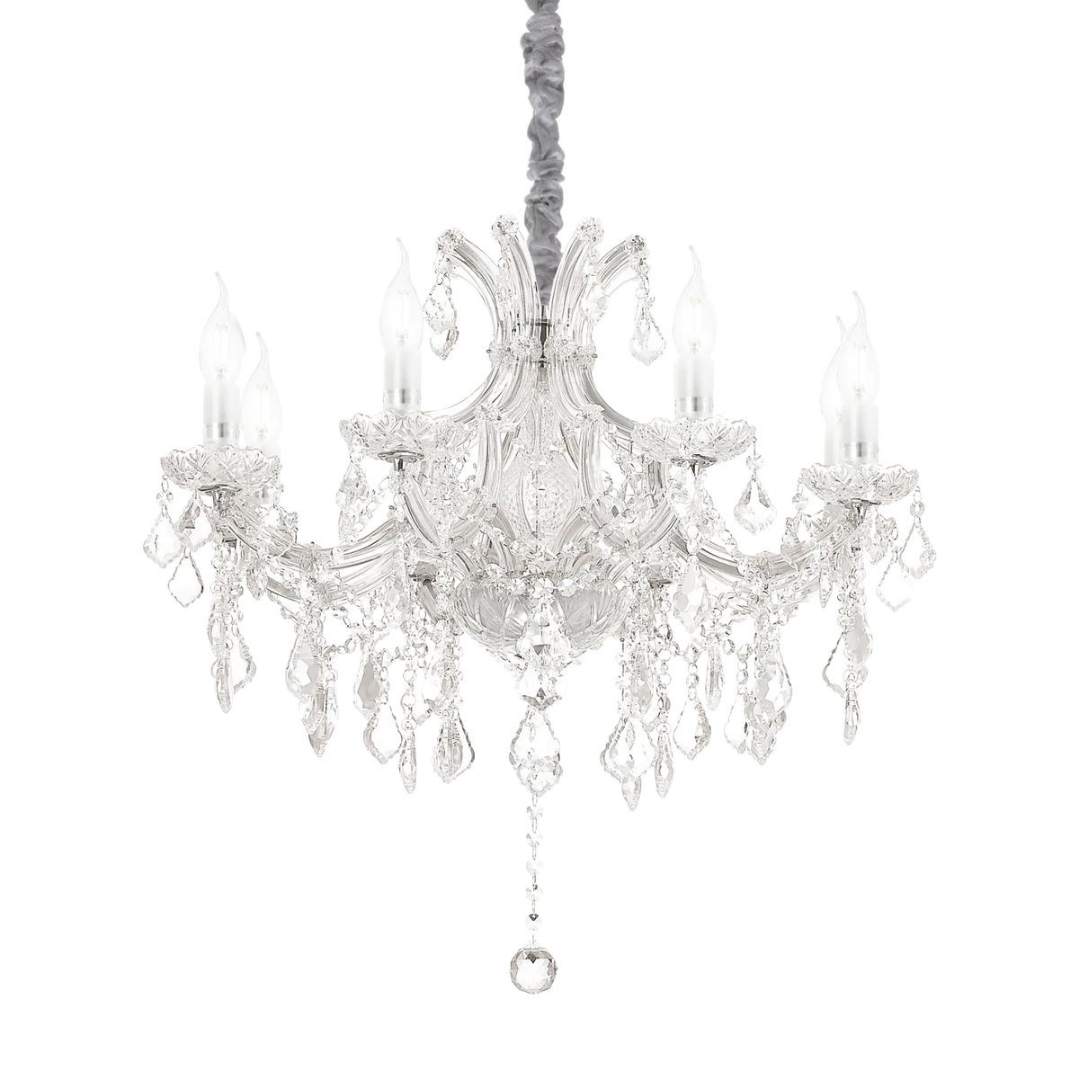 Lustră Ideal Lux Napoleon SP8, crom, 167244