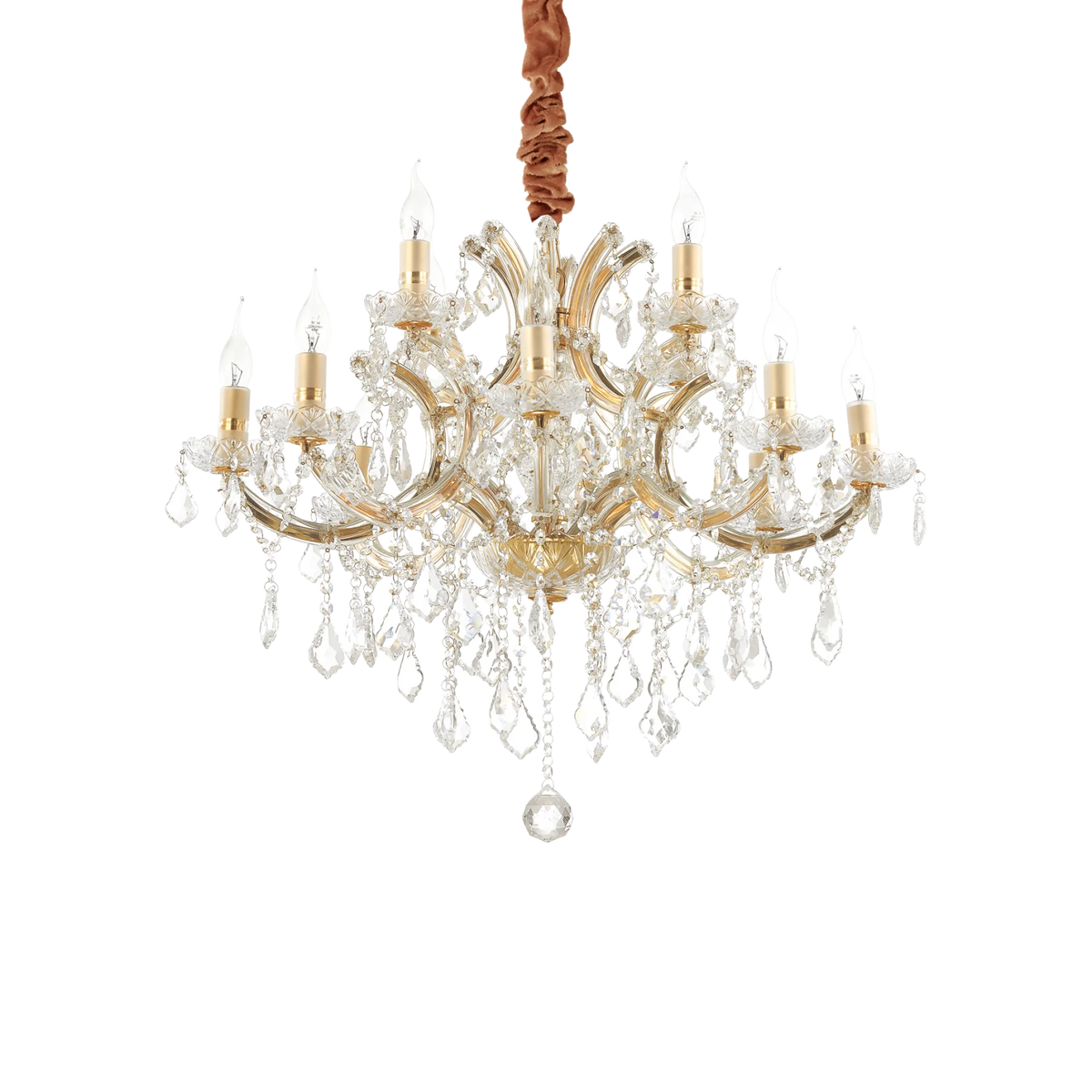 Lustră Ideal Lux Napoleon SP12, auriu, 167404