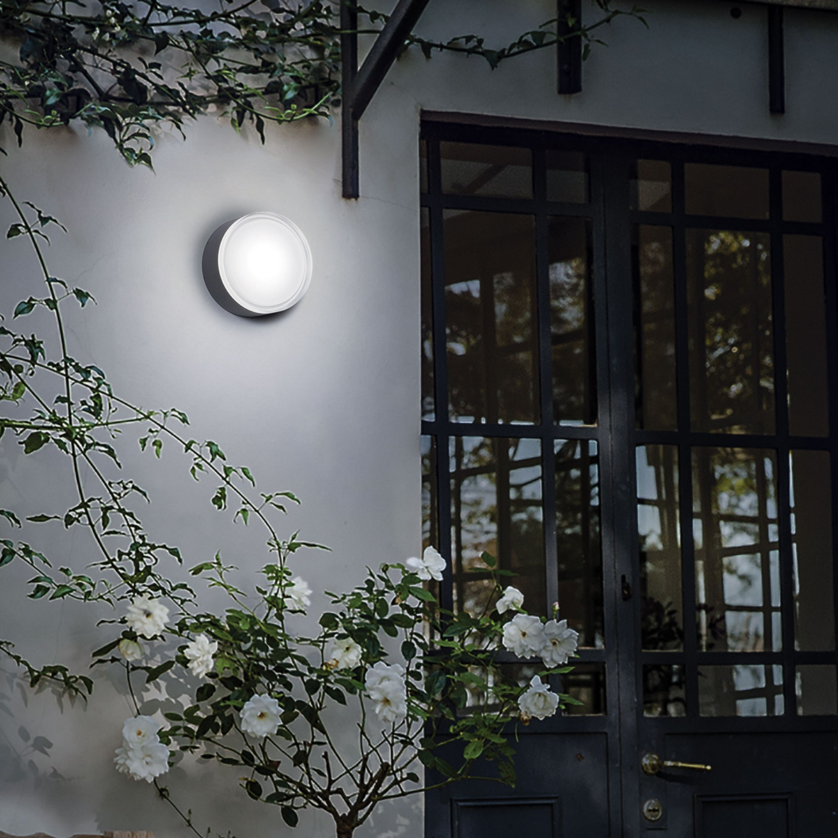 Plafonieră de exterior Ideal Lux Urano PL1 Big, antracit, 168135