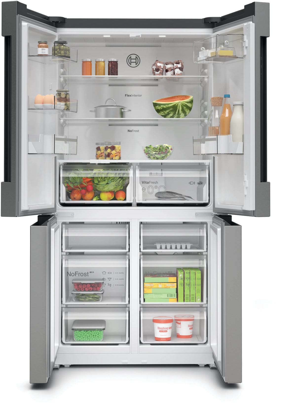 Frigider multi-door Bosch KFN96VPEA, Seria 4, 605 l, Total No Frost, inox