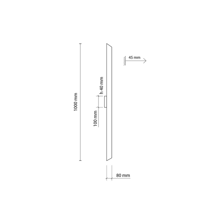 Lampa de perete Navi Brown Long 4512 TK 4512