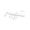 Aplica de perete Gallery Chrome 12W 18001