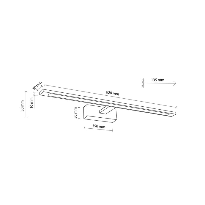 Aplica de perete Gallery Chrome 20W 18003